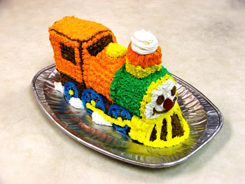 A train cake!